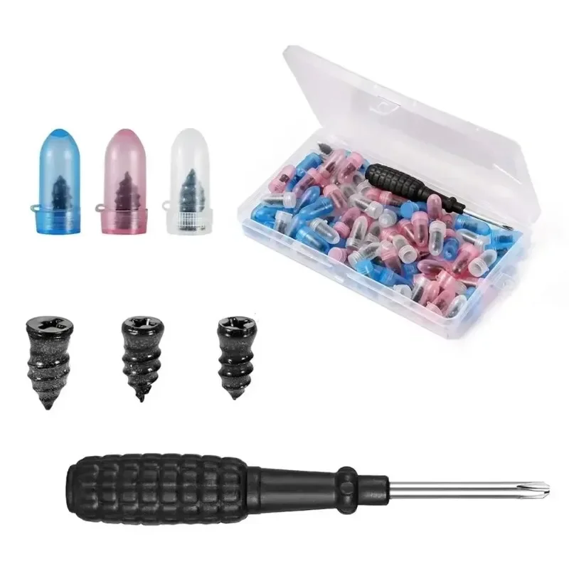AliExpress - Kit de réparation de pneus pour voiture, vis de réparation de pneus sans chambre à air, vis en caoutchouc pour pneus + ensemble d'outils 