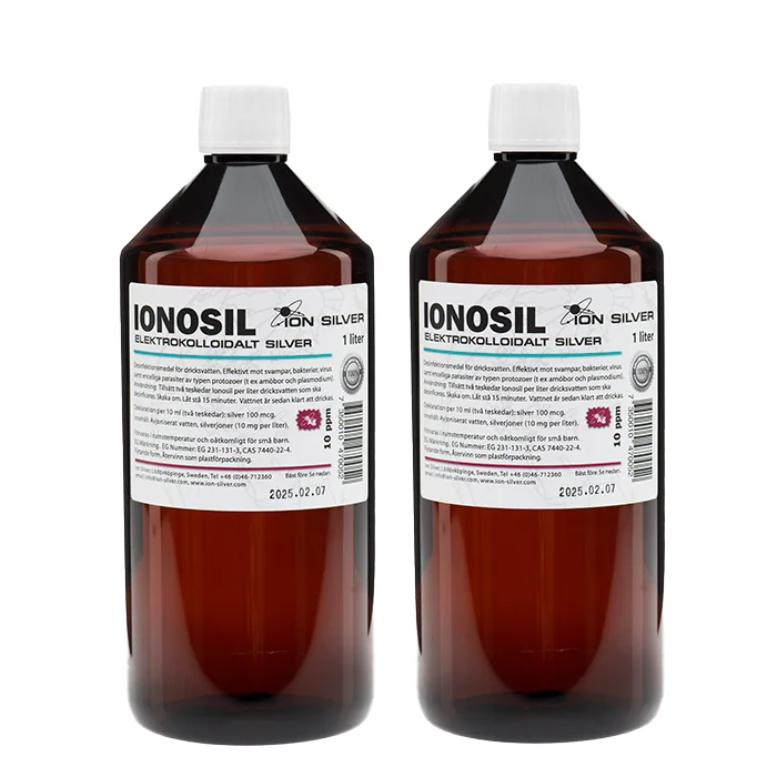 Ion Silver 2 x Kolloidalt Silver, 1000 ml