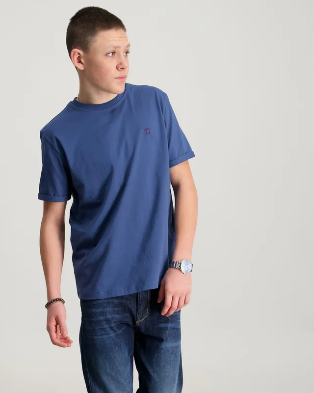 Les Deux Norregaard Contrast T-Shirt KIDS Blau T-Shirts Jungen - Kids Brand Store