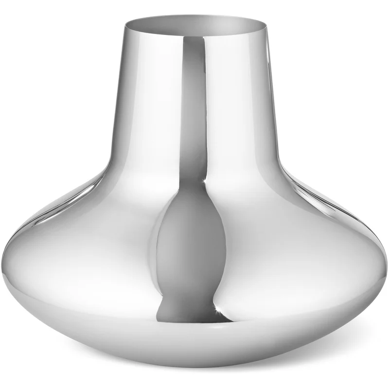Georg jensen Henning Koppel Vase Rustfritt stål Stor