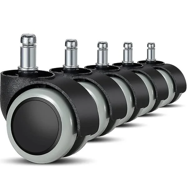 Ersättningshjul för kontorsstol för hårda golv - 5-pack - 11 mm / 22 mm - För gamingstolar, snurrstolar, Pr