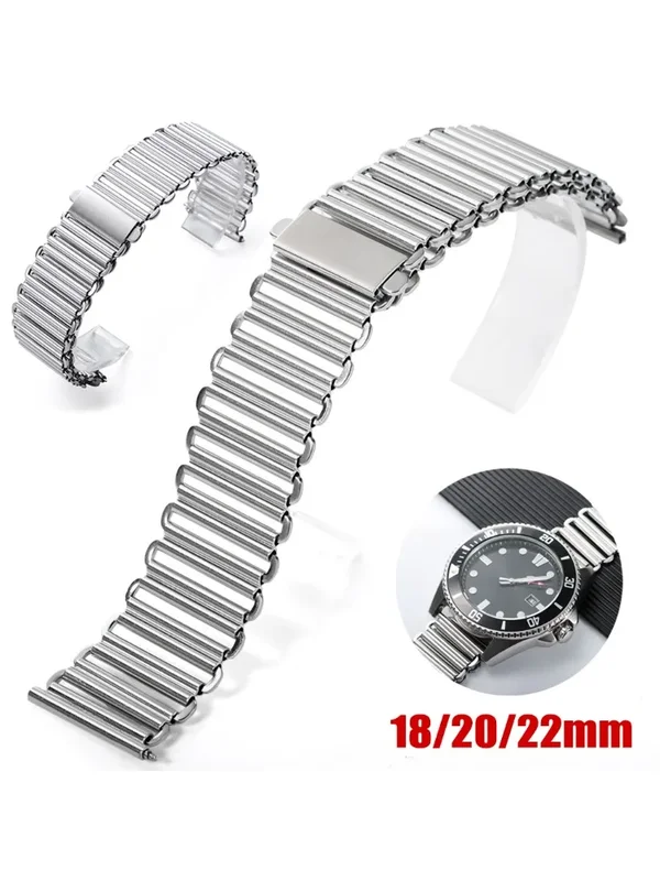 AliExpress - 18mm 20mm 22mm Hohe Qualität Edelstahl Armband Quick Release Universal Armband Metall Armband Männer Uhren zubehör