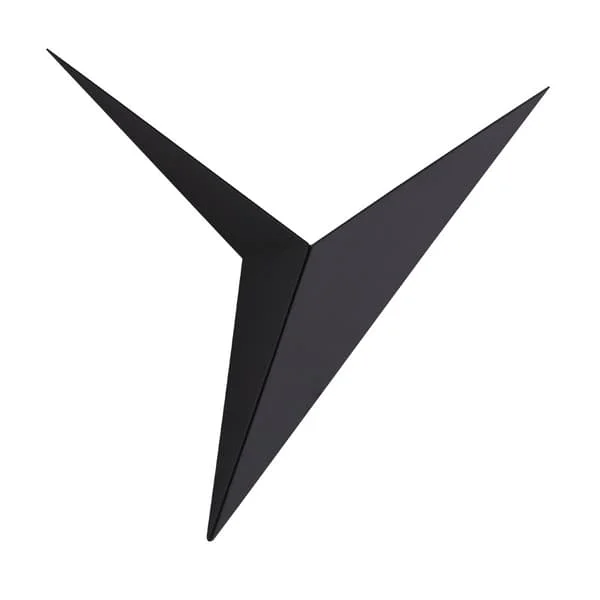 Black LED Wall Lamp, Modern Black Triangular Wall Lamp, Power 3