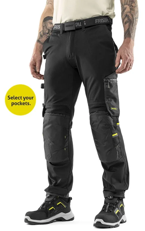 Arbetsbyxor Fristads Herr Flex hantverkarbyxa stretch 2800 GSTT, Svart Arbetskläder