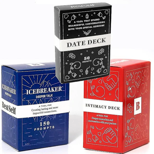 st Icebreaker Deeper Talk Spel Dejt Kort Intimitet[fw]-X46-