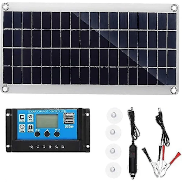 300w 12v Solcellepanelsett Batterilader 300 Watt 12 Volt Off Grid System Med 10a-60a Kontroller