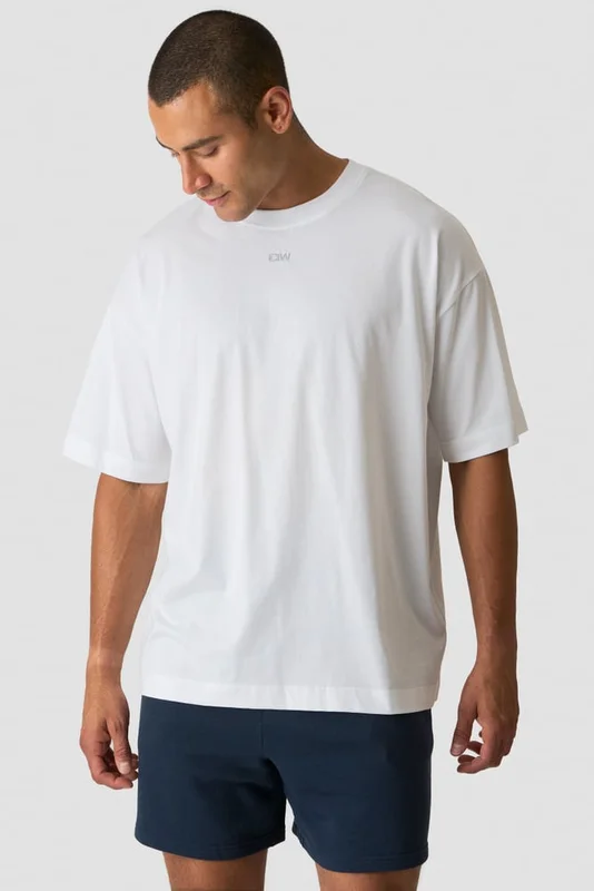 ICANIWILL - Everyday Oversized Cotton T-shirt White Snow - Herr - Träningskläder från ICIW