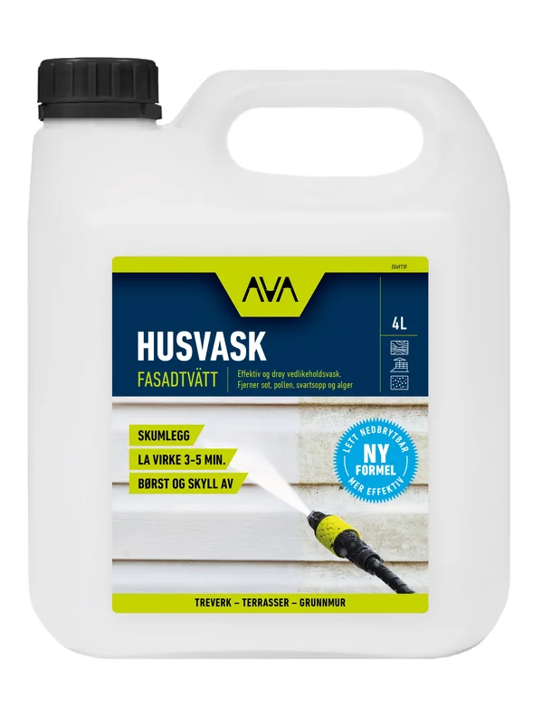 AVA-Husvask 4L-Fasaderengjøring for grundig rengjøring av huset-Tools & Garden-Tilbehør til høytrykkspylere