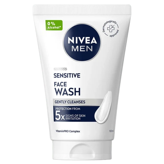 NIVEA Ansiktsrengöring Sensitive Face Wash 100 ml MEN Ansikte Herr ONESIZE