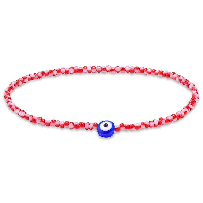 Amalfi | Red Evil Eye Beaded bracelet for Men - Beaded bracelets