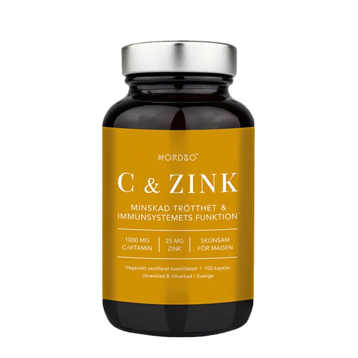 Nordbo C-vitamin & Zink 100 kapslar