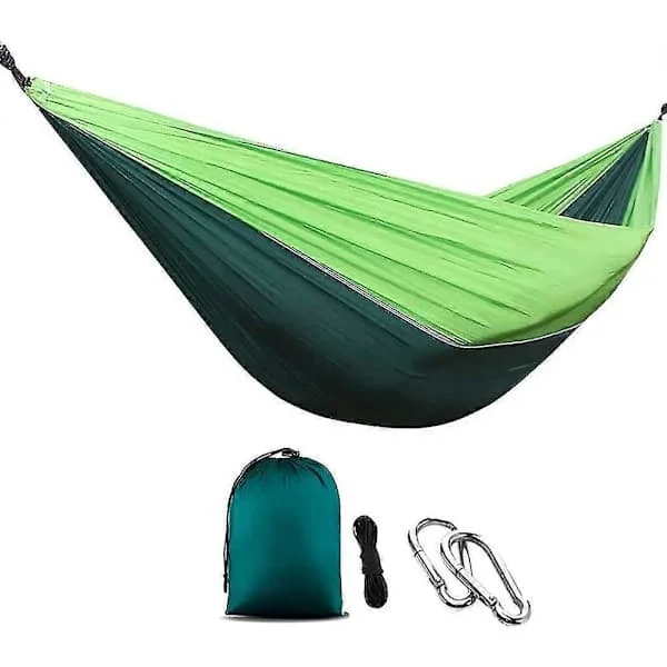 Hengekøye 270x140cm, Hengekøyesett for Camping, Camping Hengekøye, Dobbel og Enkel Bærbar Camping Hengekøye, Ultralett Bærbar Camping Hengekøye i 