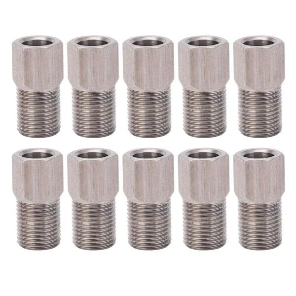 10 Pieces 8mm Bicycle Hydraulic Hose Screw Bolt Stainless Steel Hydraulic Brake Hose Compression Nut for Mountain Bike
