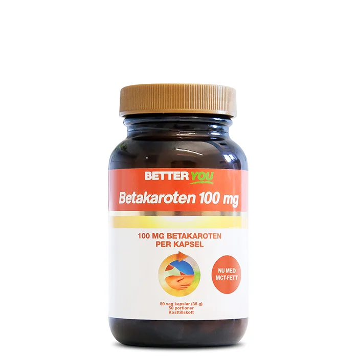 Better You Betakaroten 100 mg 50 kapsler