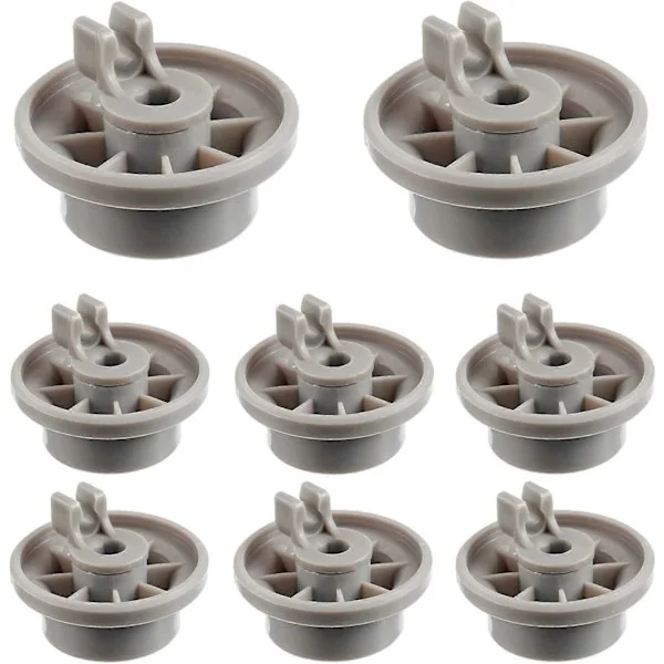 165314 Diskmaskinhjul för nedre korg, nedre korg för diskmaskin kompatibel med Bosch diskmaskin (8-pack)