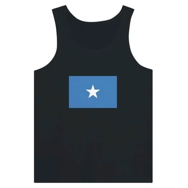 Linne - Flag of Somalia - Svart - 100% bomull - Slim fit - Blandat