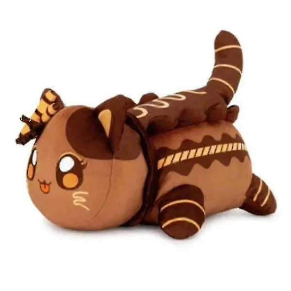Meemeow Aphmau Plys Meemeows Mad Katte Plysdyr Bundt Ahpmau Pommes Frites Burger Pude Plyslegetøj Kawaii Søde Plys Katte Dukke Chokoladekat