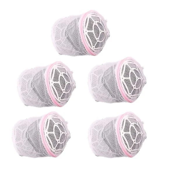 5-pack Underkläder tvättpåse för BH, anti-deformation, tvättpåse, vit, 15x15cm