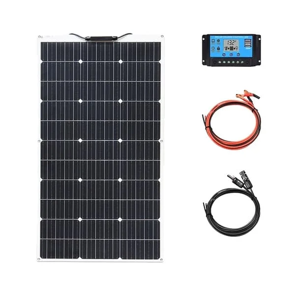 Fleksibelt solcellepanel, 150W, 18v opladning
