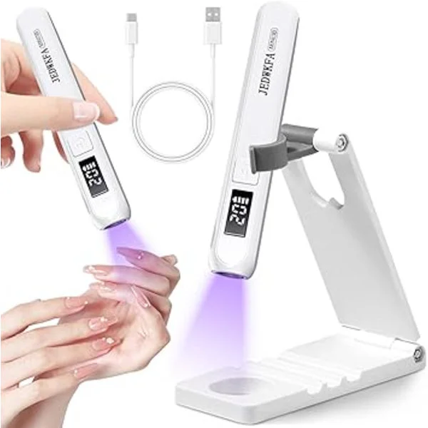 Mini UV-lampe til negle, LED-neglelampe, UV-lampe til gelenegle, lille UV-lampe