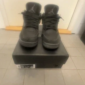Black cat Nike Air Jordans 4