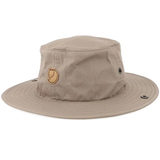 Fjällräven - Beige - sunhat - Hat - Abisko Summer Hat Suede Brown Sun Hat - Hatstore