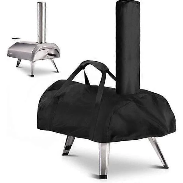 Pizza Ugnsöverdrag för Ooni Karu 12, Vattentätt, Väderbeständigt, Oxfordtyg, Pizza Ugnsöverdrag, Svart, 81 x 42 x 21 cm, För Ooni Karu 12 (Fww)