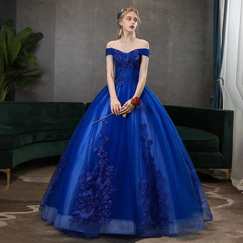 AliExpress - Luxuriöses 15. Quinceanera-Kleid, Ballkleid, bauschig, langes Ballkleid mit Spitzenapplikationen, maßgeschneidertes Studentenshow-