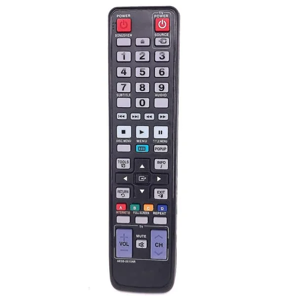 Ersättningsfjärrkontroll för Samsung DVD Blu-ray-spelare Bd-c5500 Bd-p1600 Bd-c6500 Bd-p1580 Bd-c69-Xin