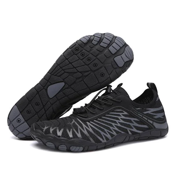 [KK] Water/Swim Shoes for Women and Men, Non-Slip, Athletic, for Walking, Running, Swimming A8305 Black
