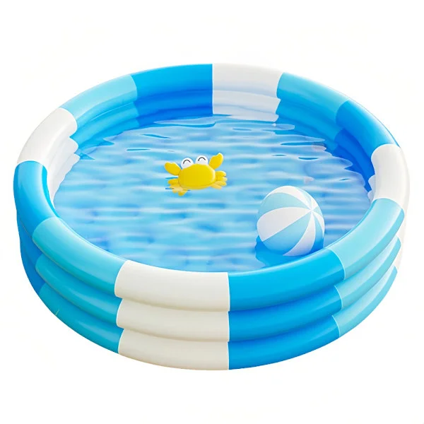 Uppblåsbar barnpool, uppblåsbar barnpool, småbarns baby pool för sommarvattenfest trädgård