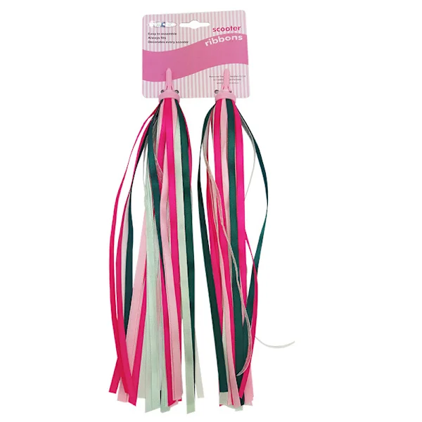 2 par cykelstyr bånd cykel håndtag streamer børn scooter kvast barn cykel tilbehør styr dekoration (pink)