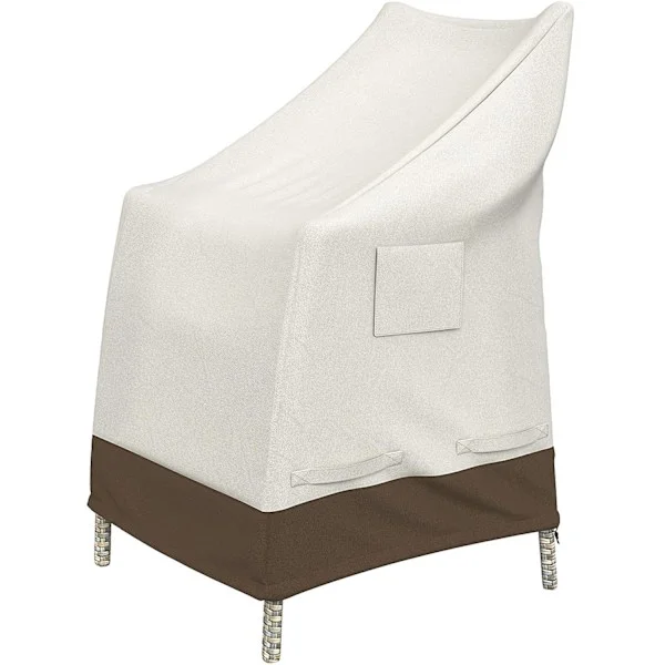 Pinottavat puutarhatuolit suojakotelo, Beige/Vaaleanruskea, 35x28x35 tuumaa