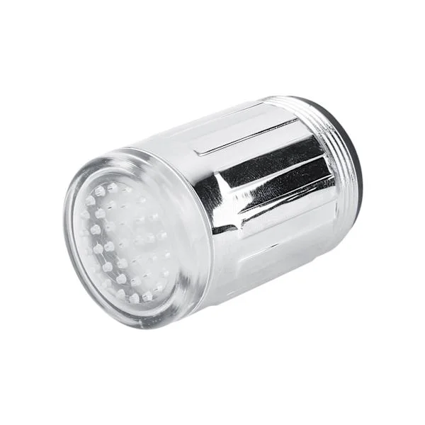 3 Färgs LED Temperatur Sensor Dusch Blandare Kran Kök Vattenflöde Ljus Ändrar Glöd