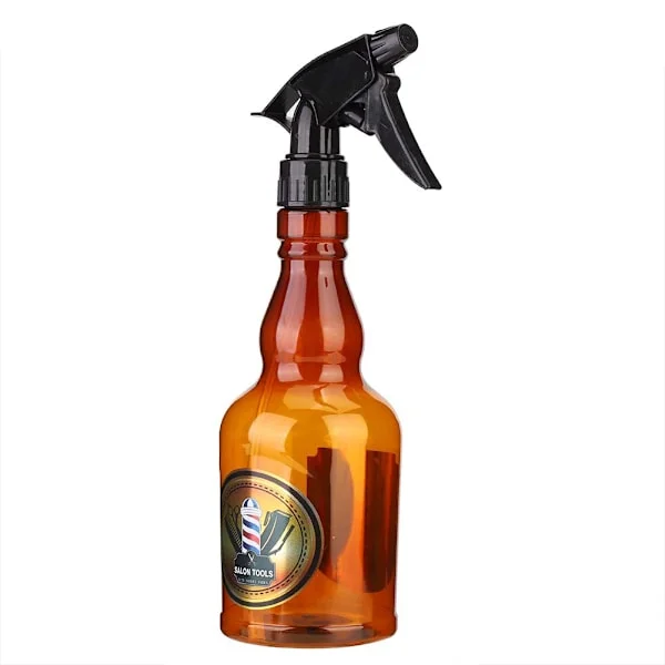 650 ml Vintage Genopfyldelig Vandforstøver Barber Frisør Sprayflaske Hårværktøj (Brun)