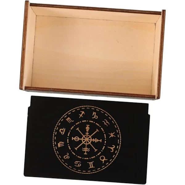 Small Wooden Jewelry Box for Rings and Earrings Delicate Ornament Elegant Wooden Box for Cards