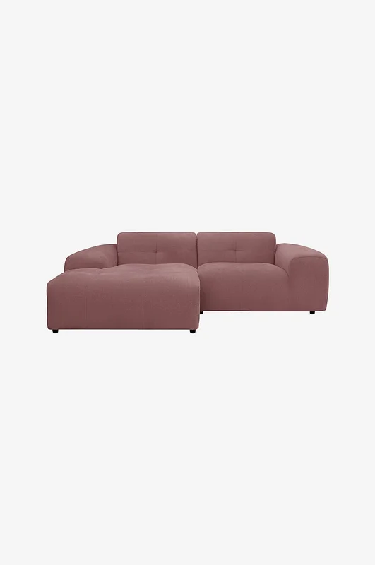 NORDICOMFY - Sofa Fab Liten sjeselong til venstre - Rosa - Sofaer med sjeselong - Fra Homeroom