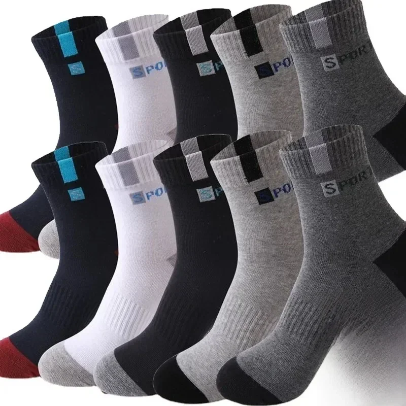 AliExpress - Baumwolle Socke für Männer Sport Atmungsaktive Weiche Brief Mode Turnschuhe Hohe Elastische Mittelrohr Strumpf Handtuch Sox Sommer Laufen