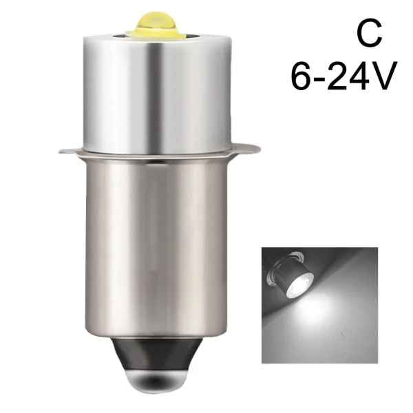 P13.5S DC6V-24V/3-12V LED Opgraderingspærer Hvid Maglite Lommelygte-XF35