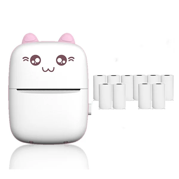 Pink, Portable Photo Printer, BT Wireless Direct Printing