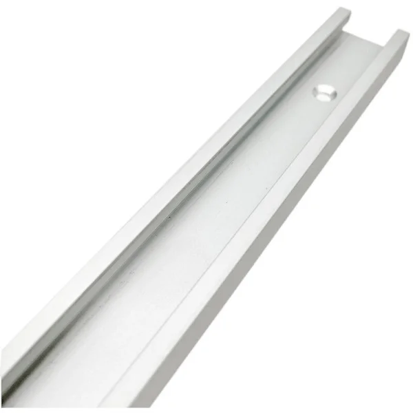 T-formet gjæringsskinne for bordsag, fres og trebearbeidingsverktøy, sølv, 400 mm, 30 x 12,8 mm