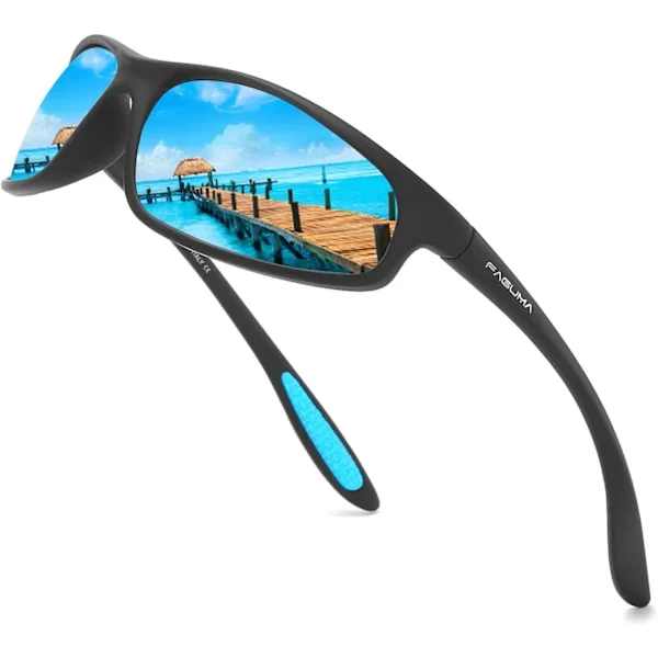 Polarized Sports Sunglasses for Men Cycling Driving Fishing 100% UV Protection