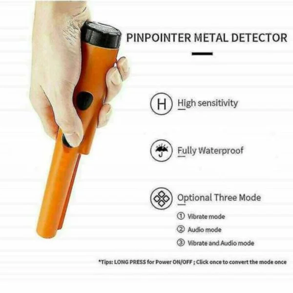 Garrett Pro-Pointer Metalldetektor – Kompakt, Vattentät Pinpointer – 30 timmars batteritid – LED-ljus för svagt ljus