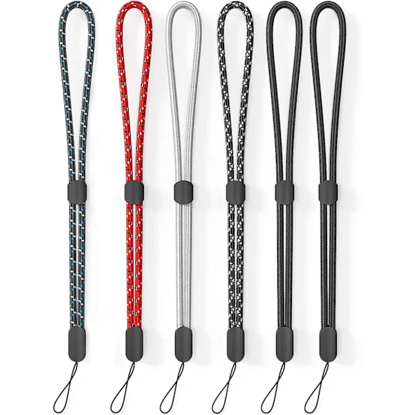 Rannehihna, 6 kpl Säädettävä Värikäs Nylon Rannehihna GoPro:lle, Kameralle, Avaimille, Avaimenperälle, Puhelimelle