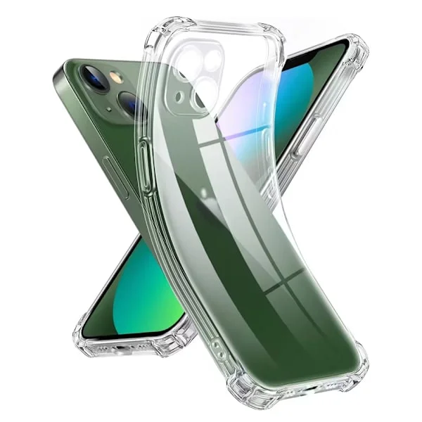 iPhone 13 Pro Max Transparent Skal Extra Stöttåligt Extra Kameraskydd