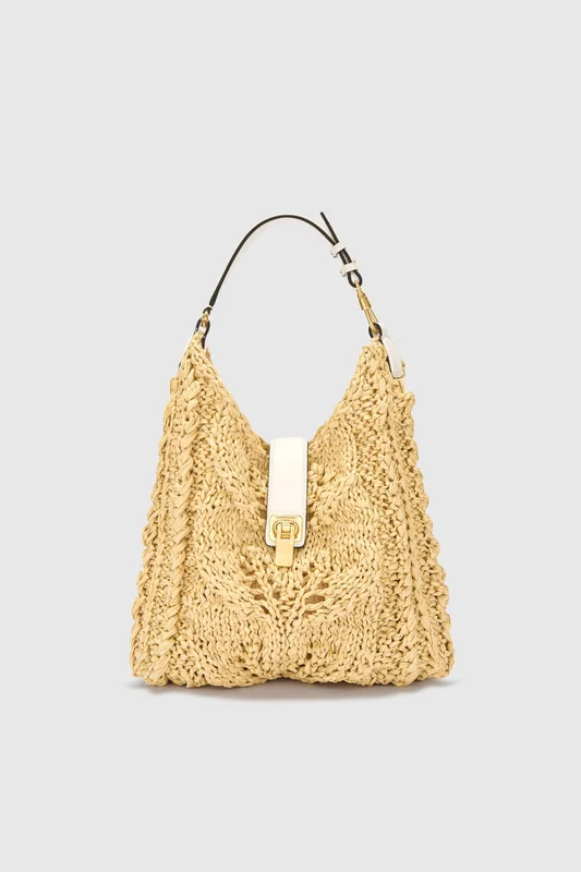 Ermanno Scervino Clio bag in rafia naturale