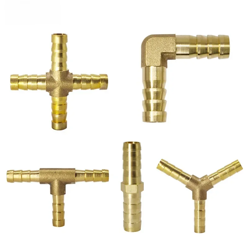AliExpress - Raccord en cuivre pour tuyau barbelé en laiton, connecteur 2 3 4 voies pour 4 5mm 6mm 8mm 12mm 16mm 19mm, Tube de gaz d'eau et de 