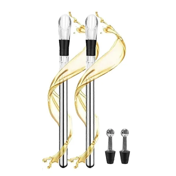 Wine Chiller Stick, Wine Chiller Stick, Wine Chiller Stick, 3-in-1 Stainless Steel Wine Cooler-FO-