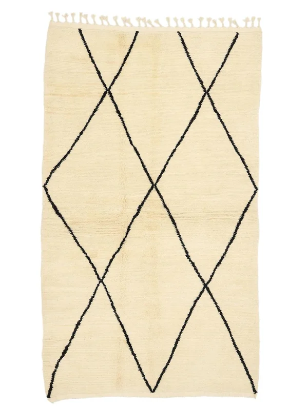 Tappeto Berber Moroccan - Beni Ourain 145X250 Arancione/Beige (Lana, )