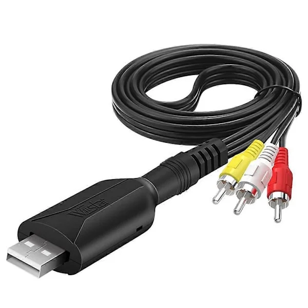 USB Video Capture Card VHS Til Digital RCA Til USB 2.0 Audio Capture Device Adapter Converter Easy T [DB]